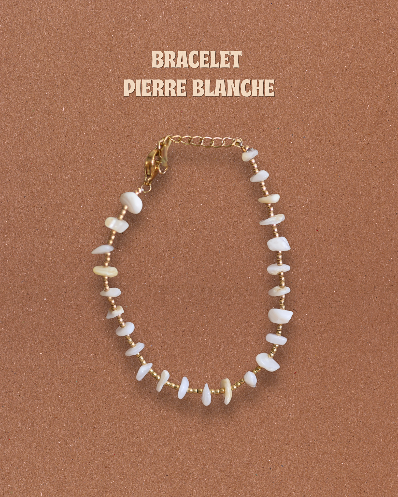 BRACELET PIERRES - Blanc