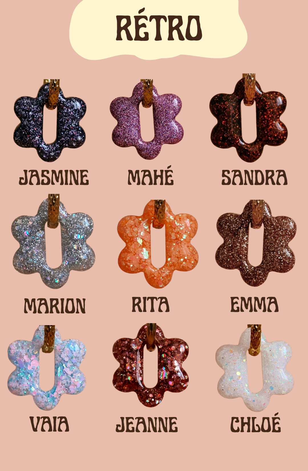 CHARMS COLLIER - RÉTRO