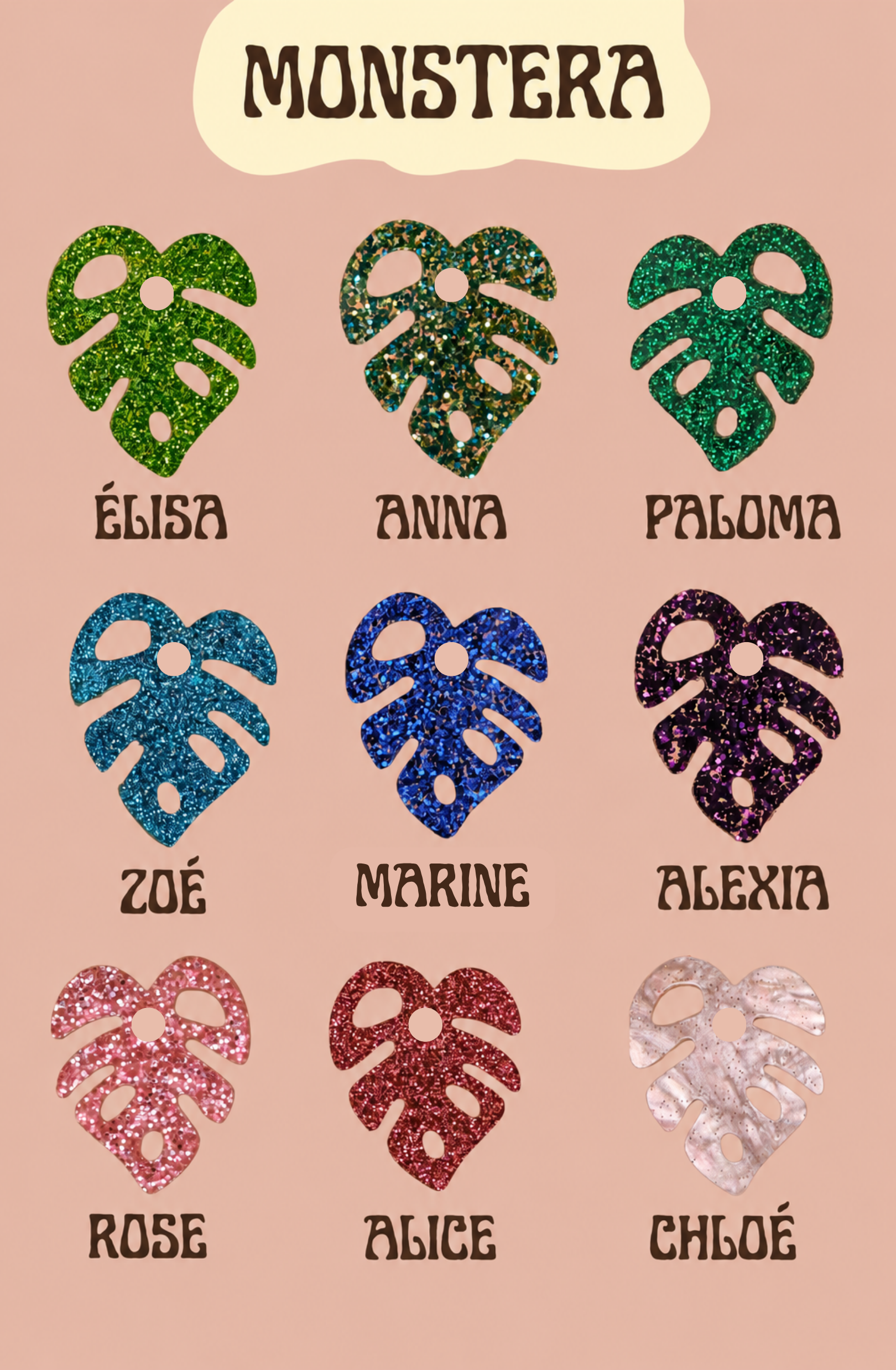 CHARMS COLLIER - MONSTERA