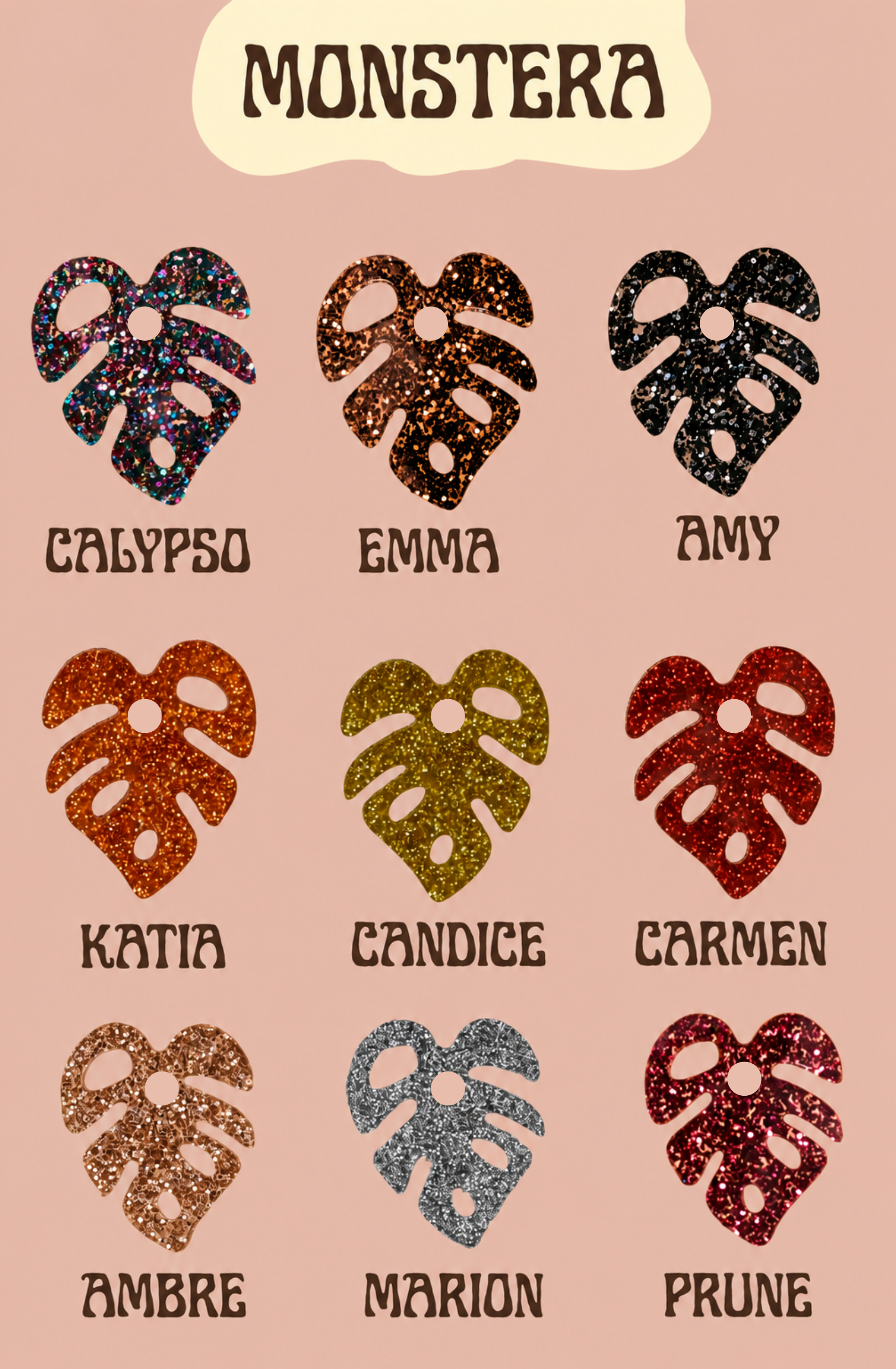 CHARMS COLLIER - MONSTERA
