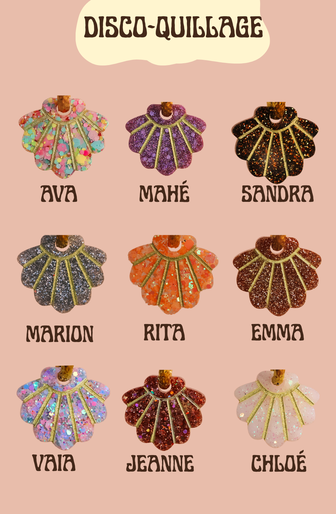 CHARMS COLLIER - DISCO-QUILLAGE