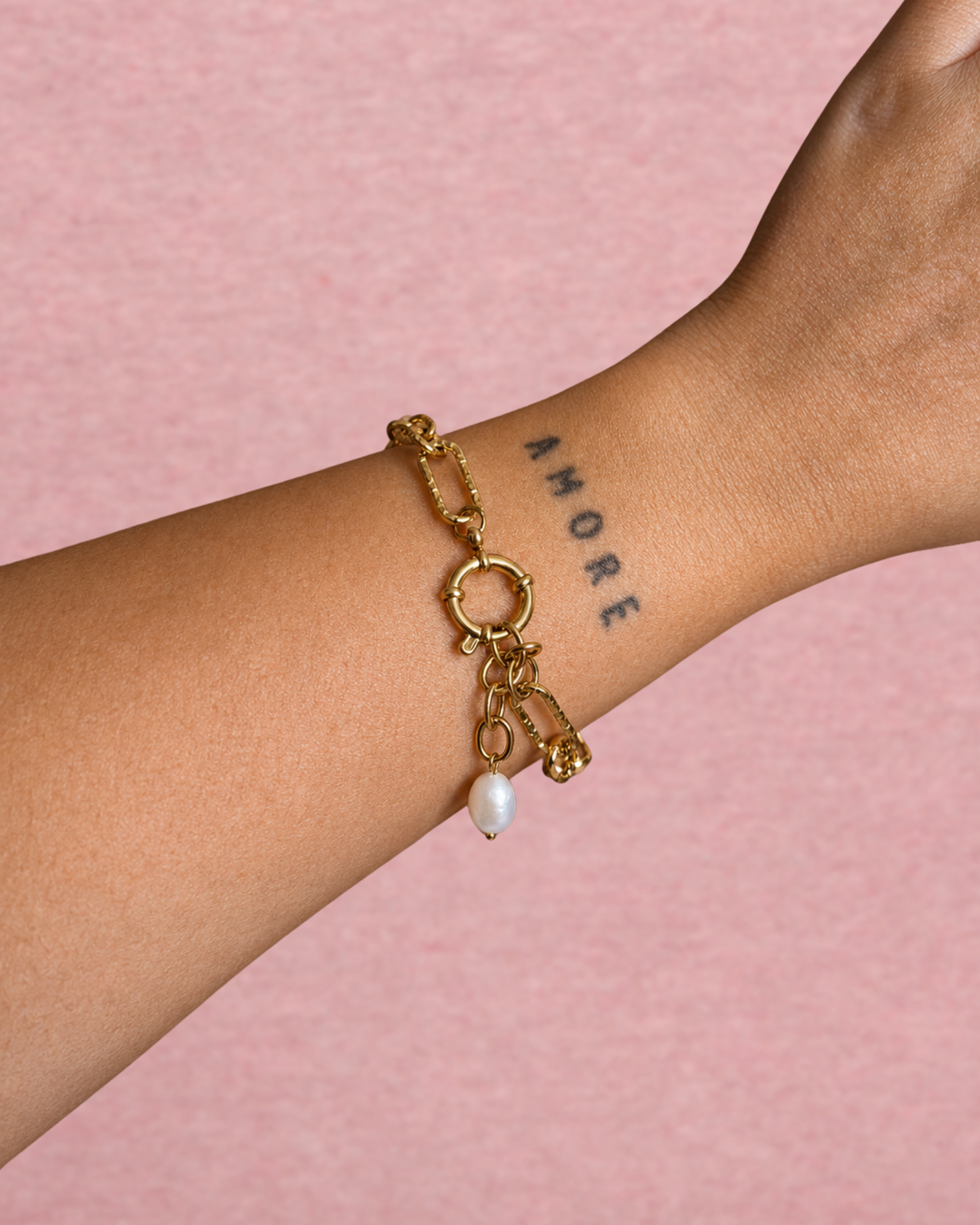 Bracelet maillons & perles