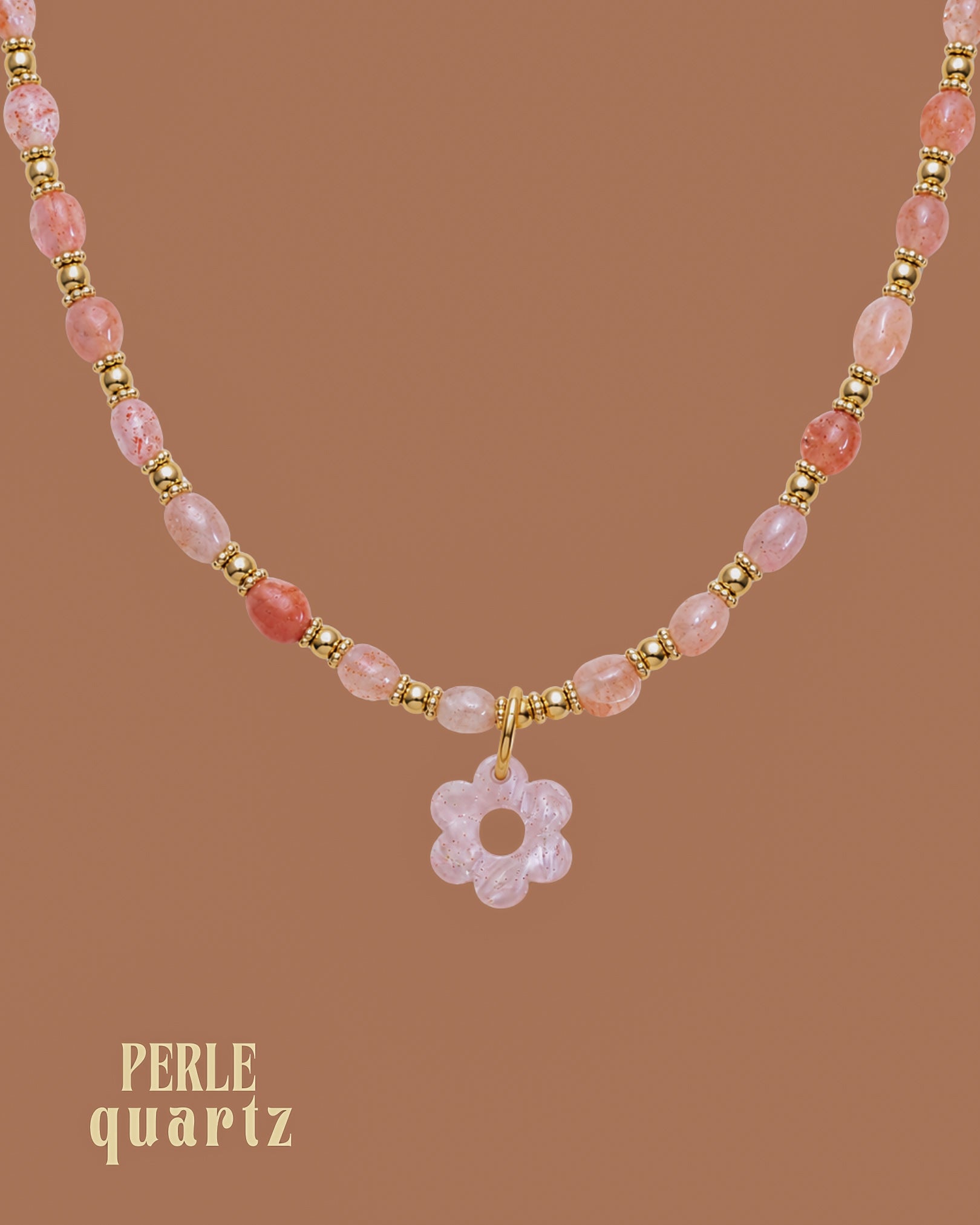 Collier perles - Quartz