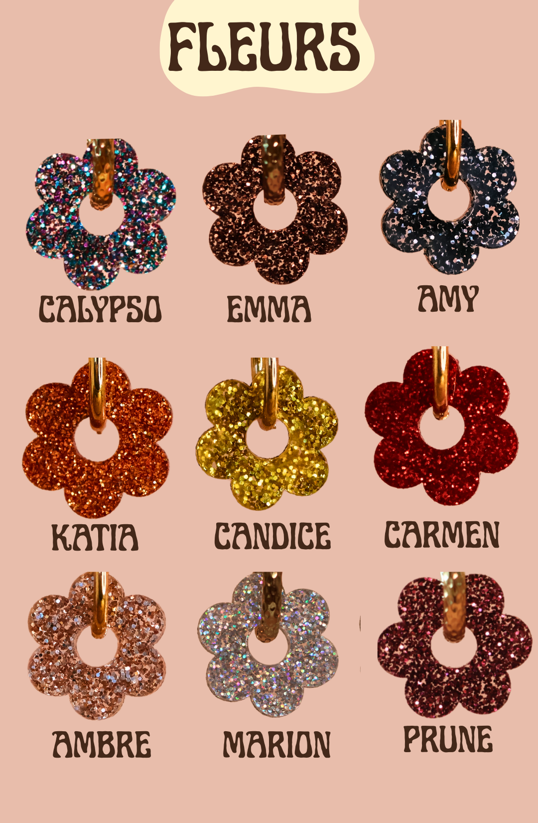 CHARMS COLLIER - FLEURS