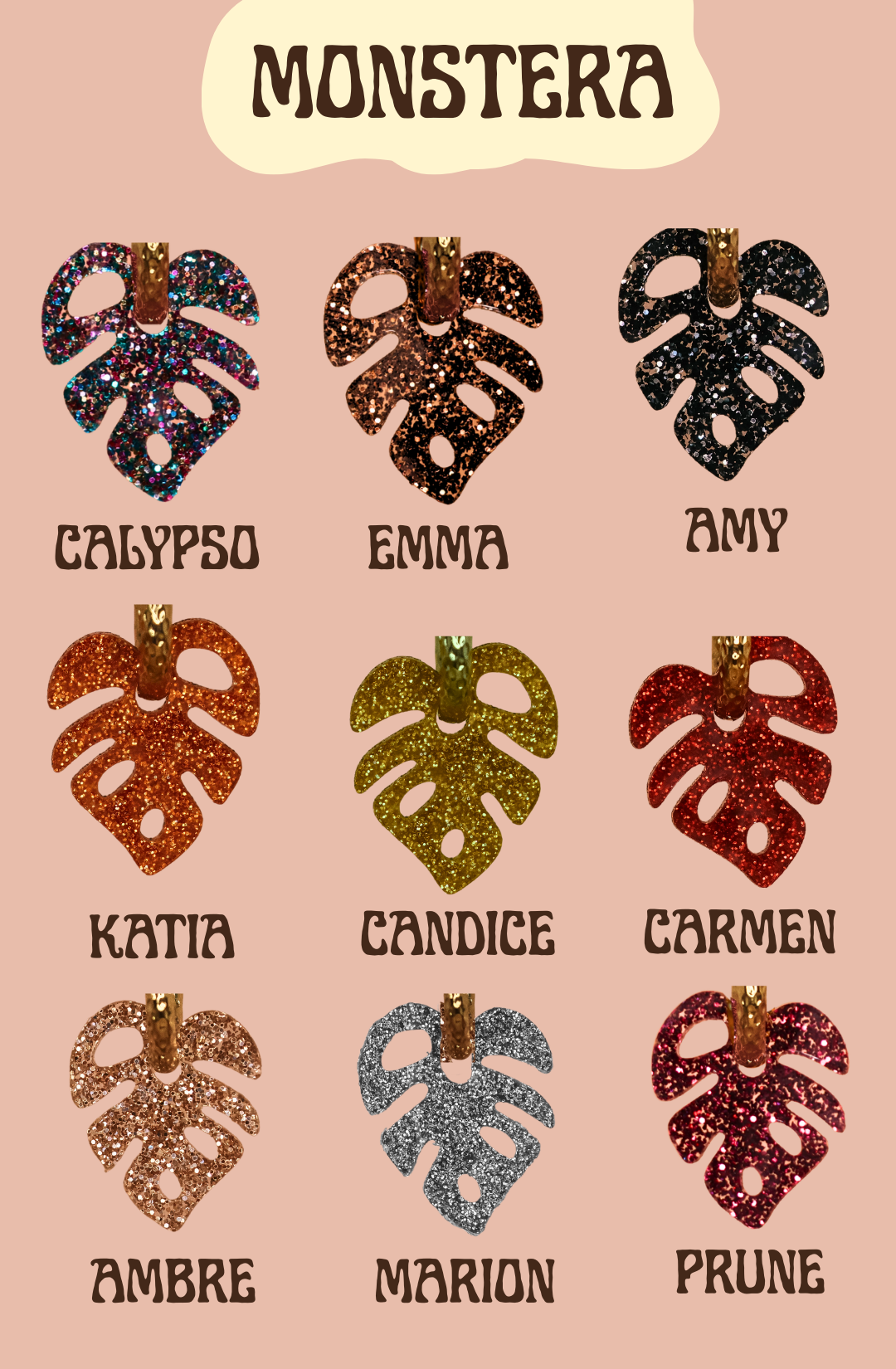 CHARMS COLLIER - MONSTERA