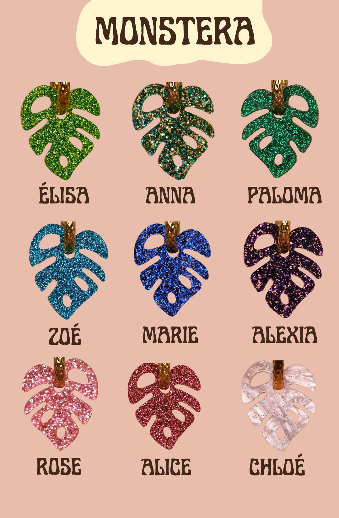 CHARMS COLLIER - MONSTERA