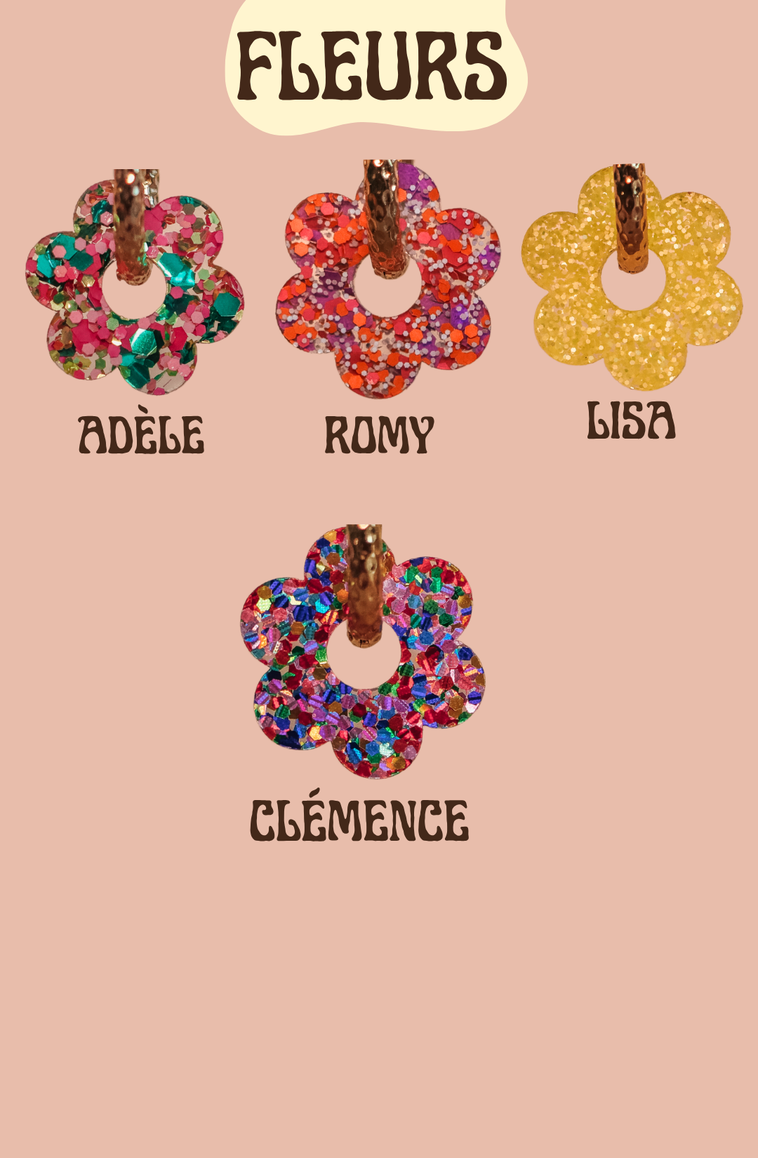 CHARMS COLLIER - FLEURS