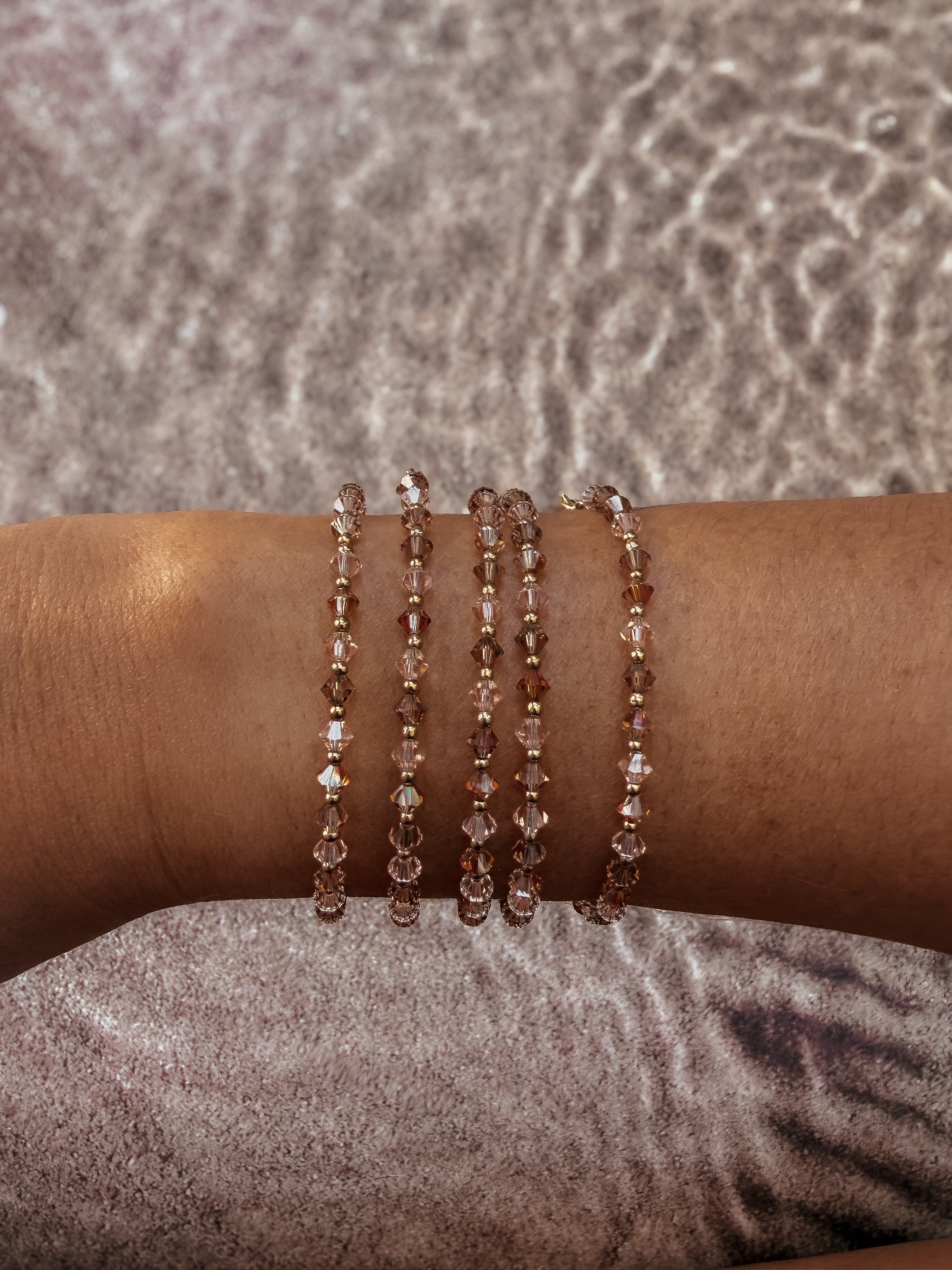 BRACELET CRISTAUX - Ambre