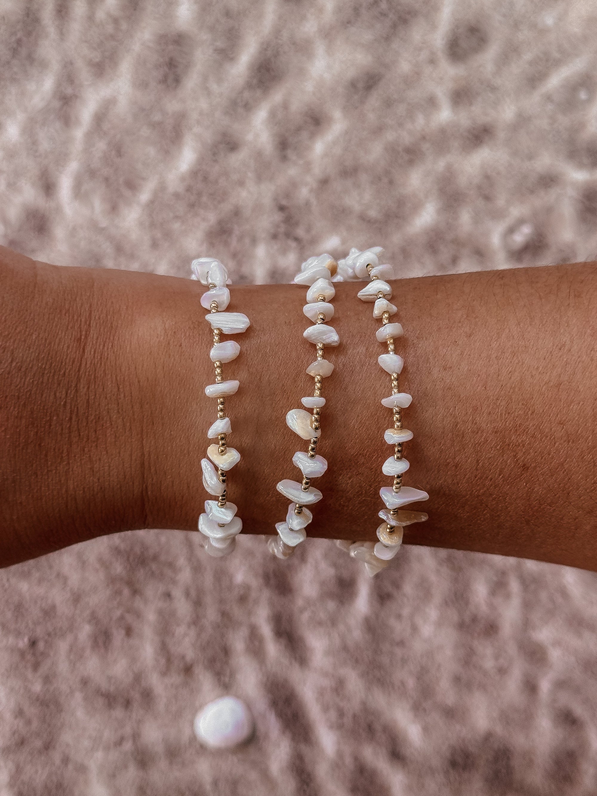BRACELET PIERRES - Blanc