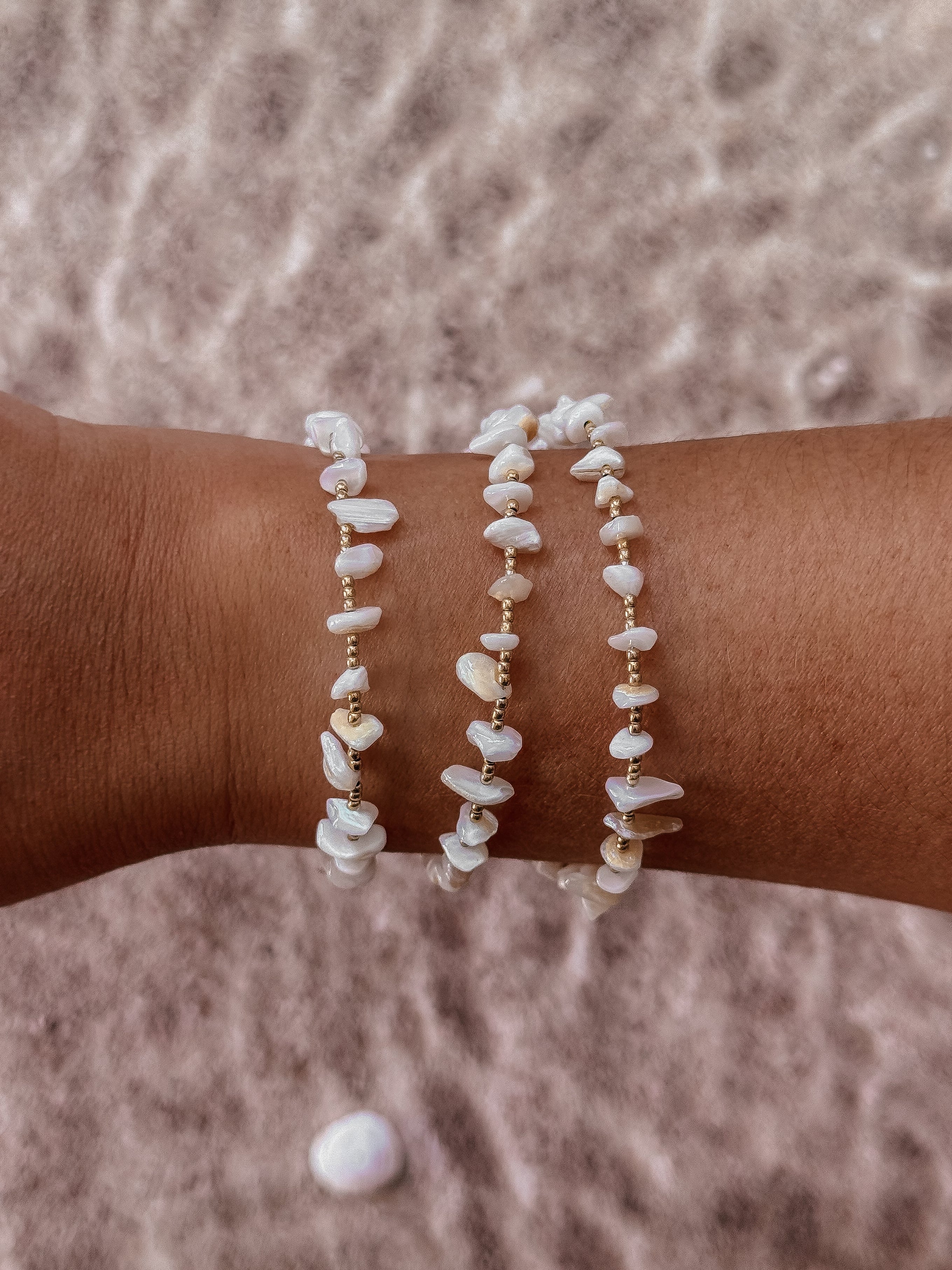 BRACELET PIERRES - Blanc